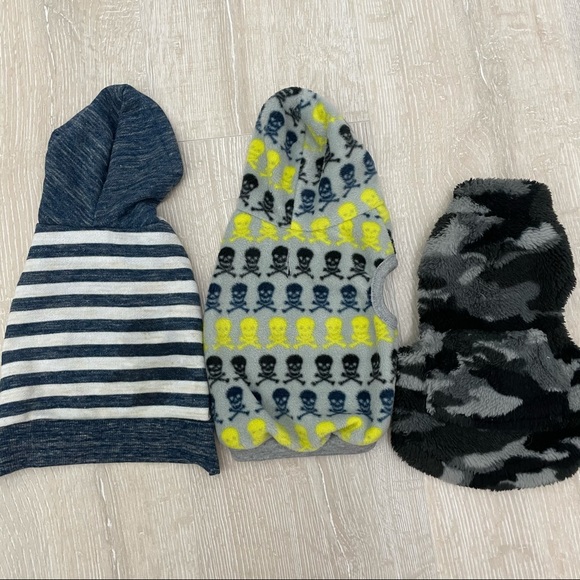 Dog Fleece Hoodie Bundle Size XS